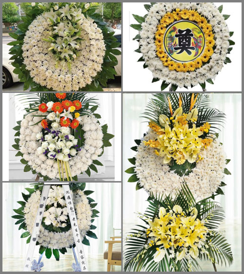 四川阿坝茂县黑虎乡小河坝村花圈速递
